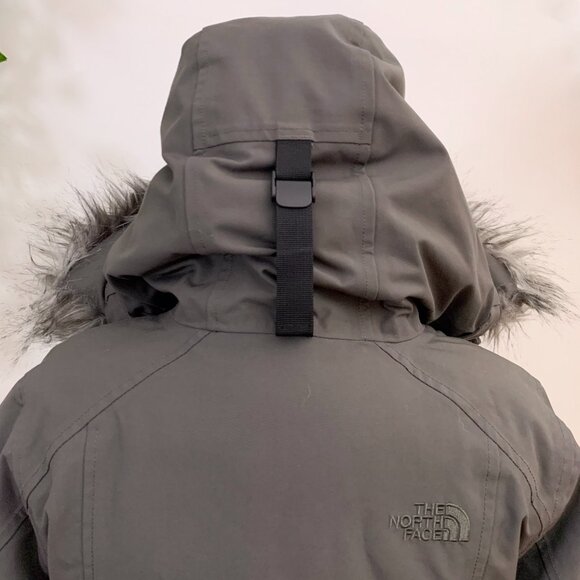 The North Face Arctic Goose Down Gray Long Parka Size Medium - Picture 13 of 13